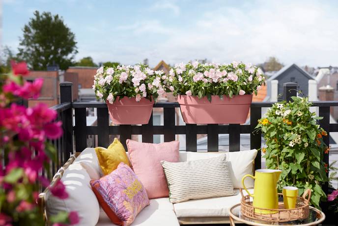 vibia campana flower bridge 60cm Rose poussière